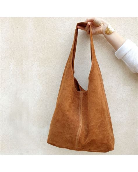 sac en daim camel